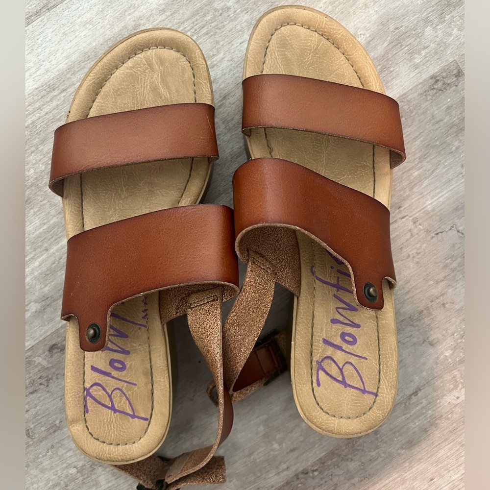Blowfish Platform Leather Sandal